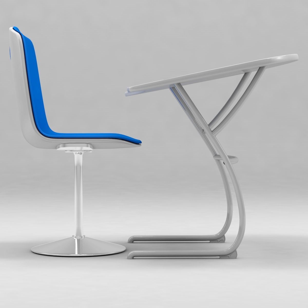 Class Room 3D model_7