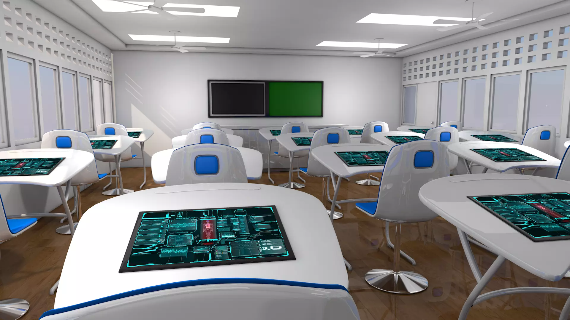 Class Room 3D model_0