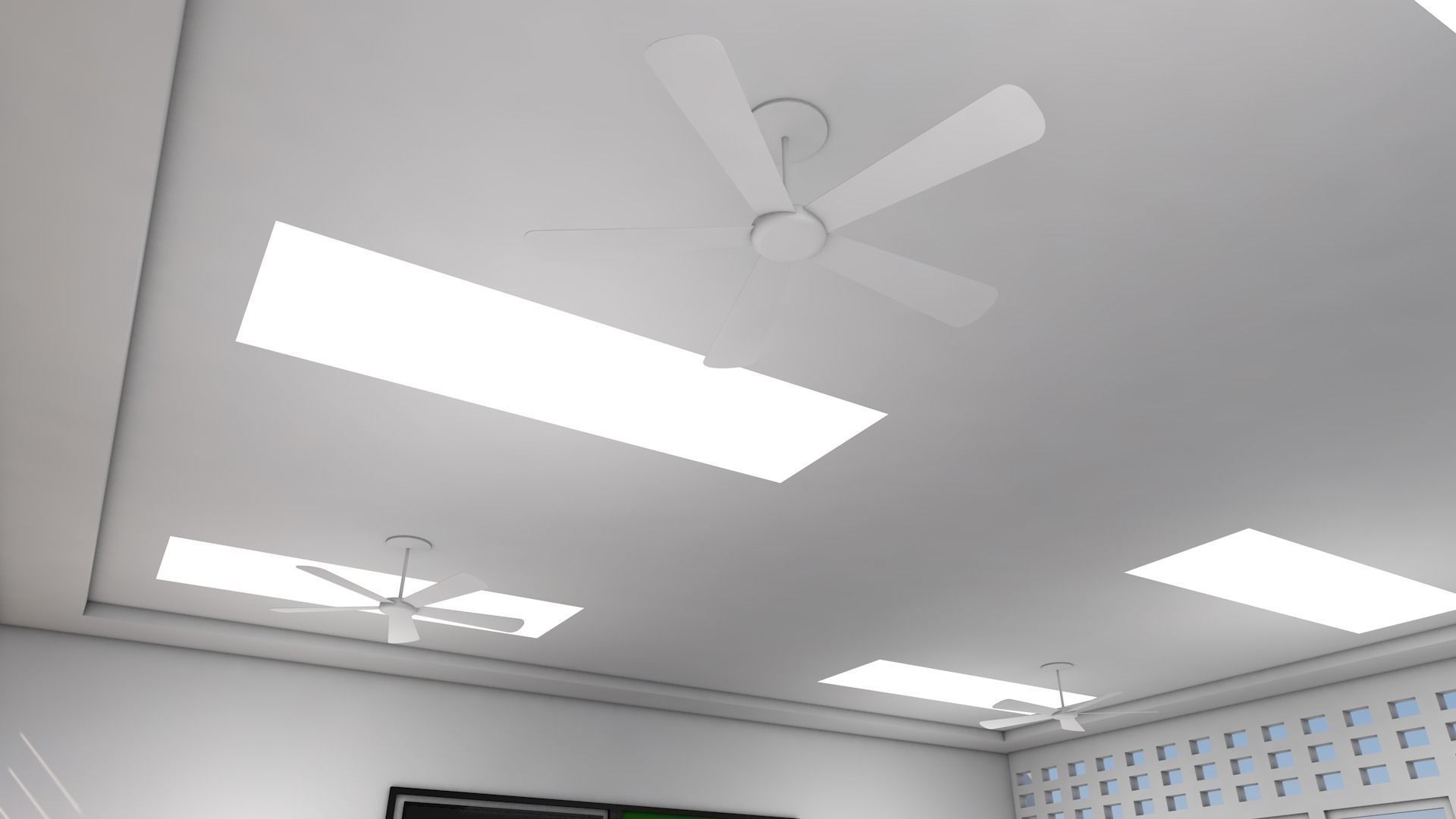 Class Room 3D model_14