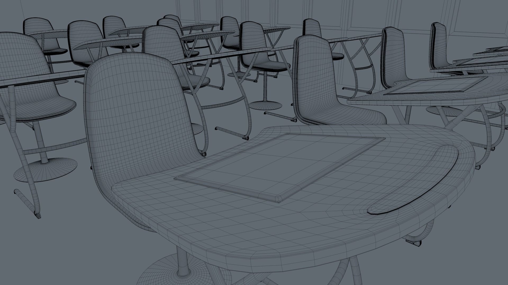 Class Room 3D model_18