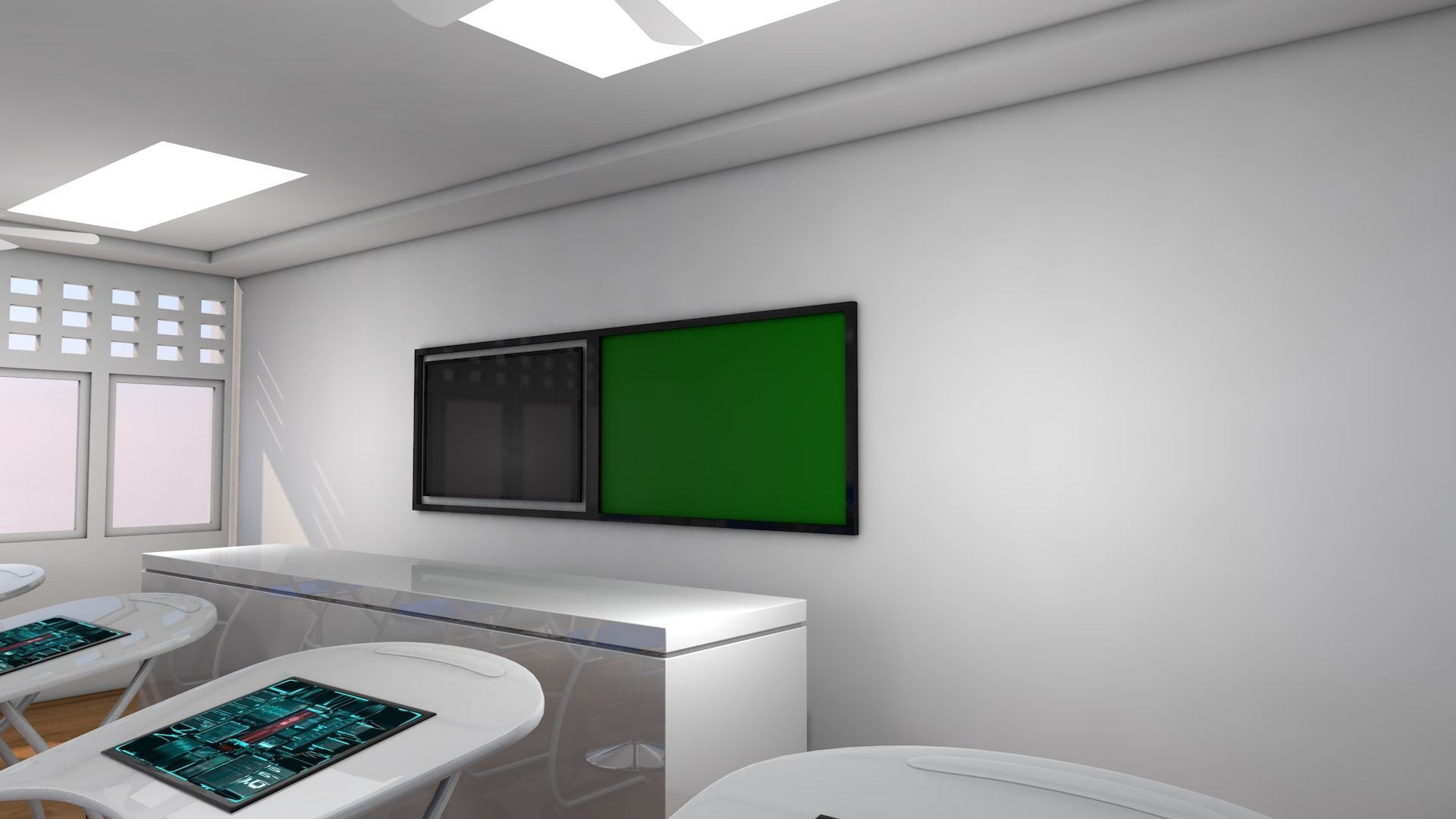 Class Room 3D model_10