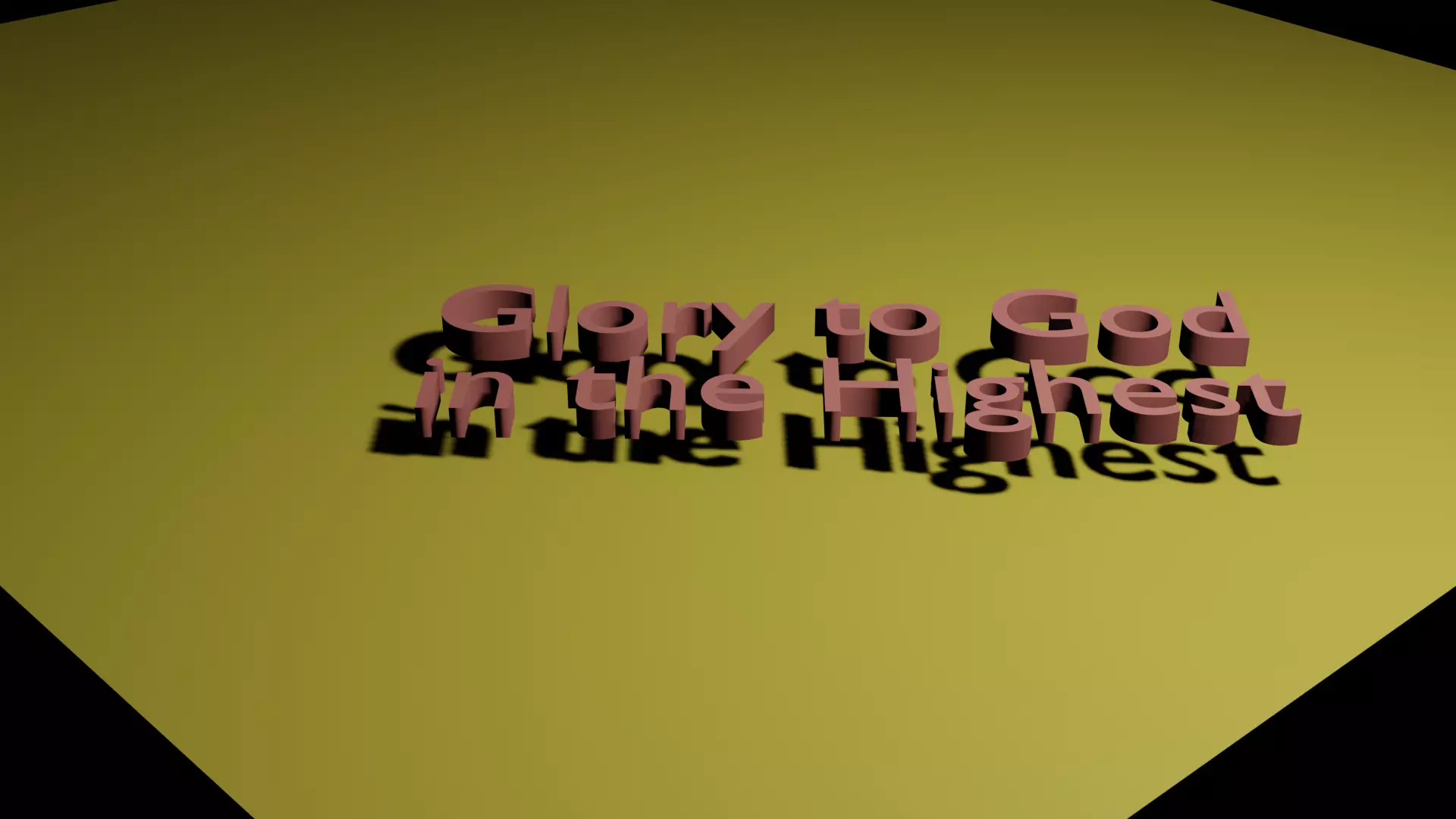 Glory to God in the Highest Free 3D model