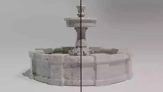 Fountain with three bowls
