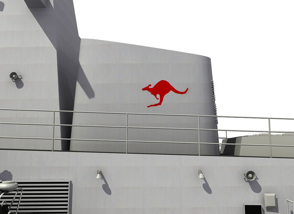 AUSTRALIAN AND NEW ZEALAND MEKO CLASS FRIGATE 3D model_21