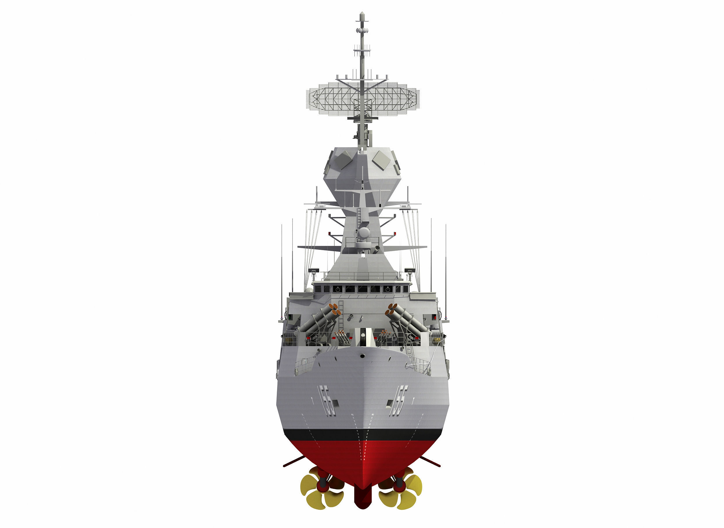 AUSTRALIAN AND NEW ZEALAND MEKO CLASS FRIGATE 3D model_11