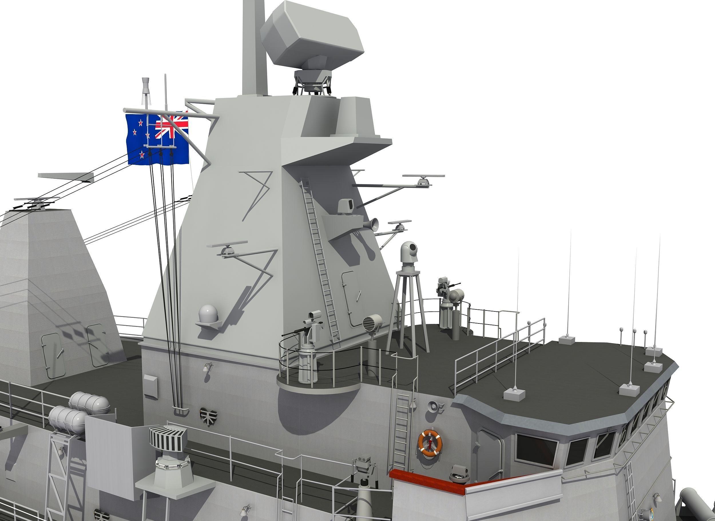AUSTRALIAN AND NEW ZEALAND MEKO CLASS FRIGATE 3D model_43
