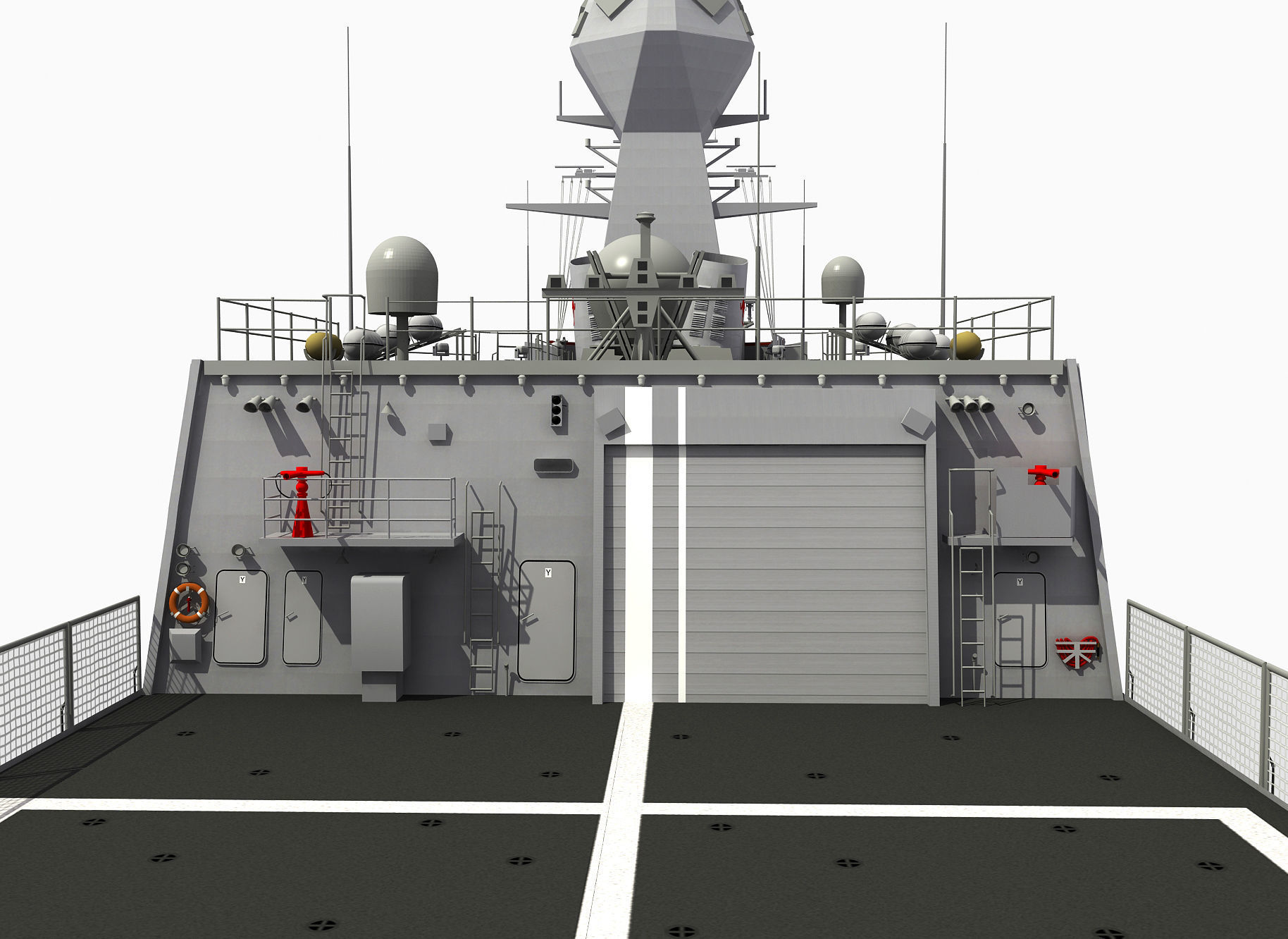 AUSTRALIAN AND NEW ZEALAND MEKO CLASS FRIGATE 3D model_6