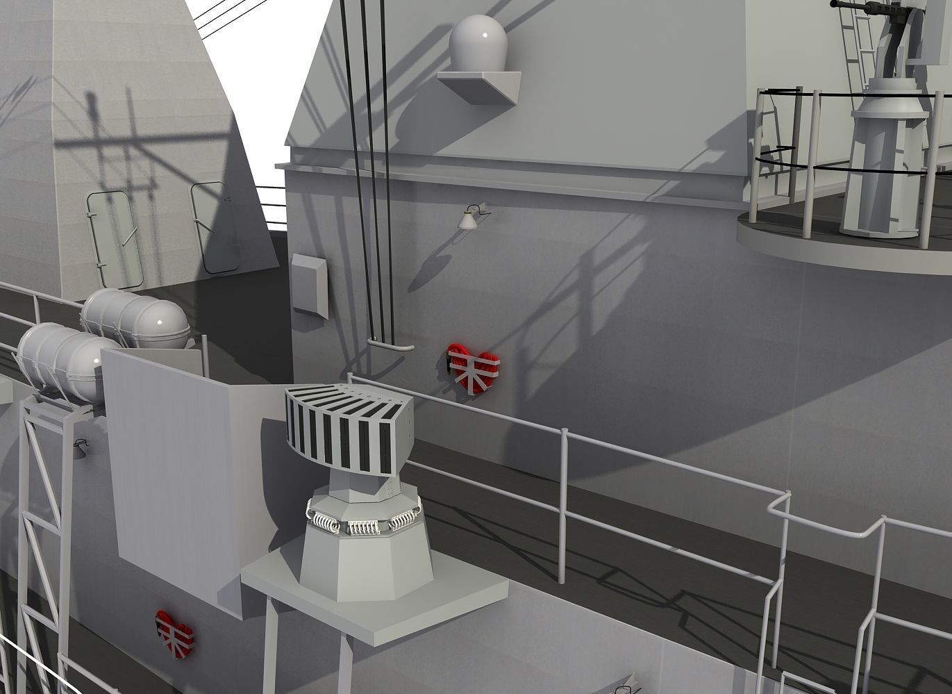 AUSTRALIAN AND NEW ZEALAND MEKO CLASS FRIGATE 3D model_40