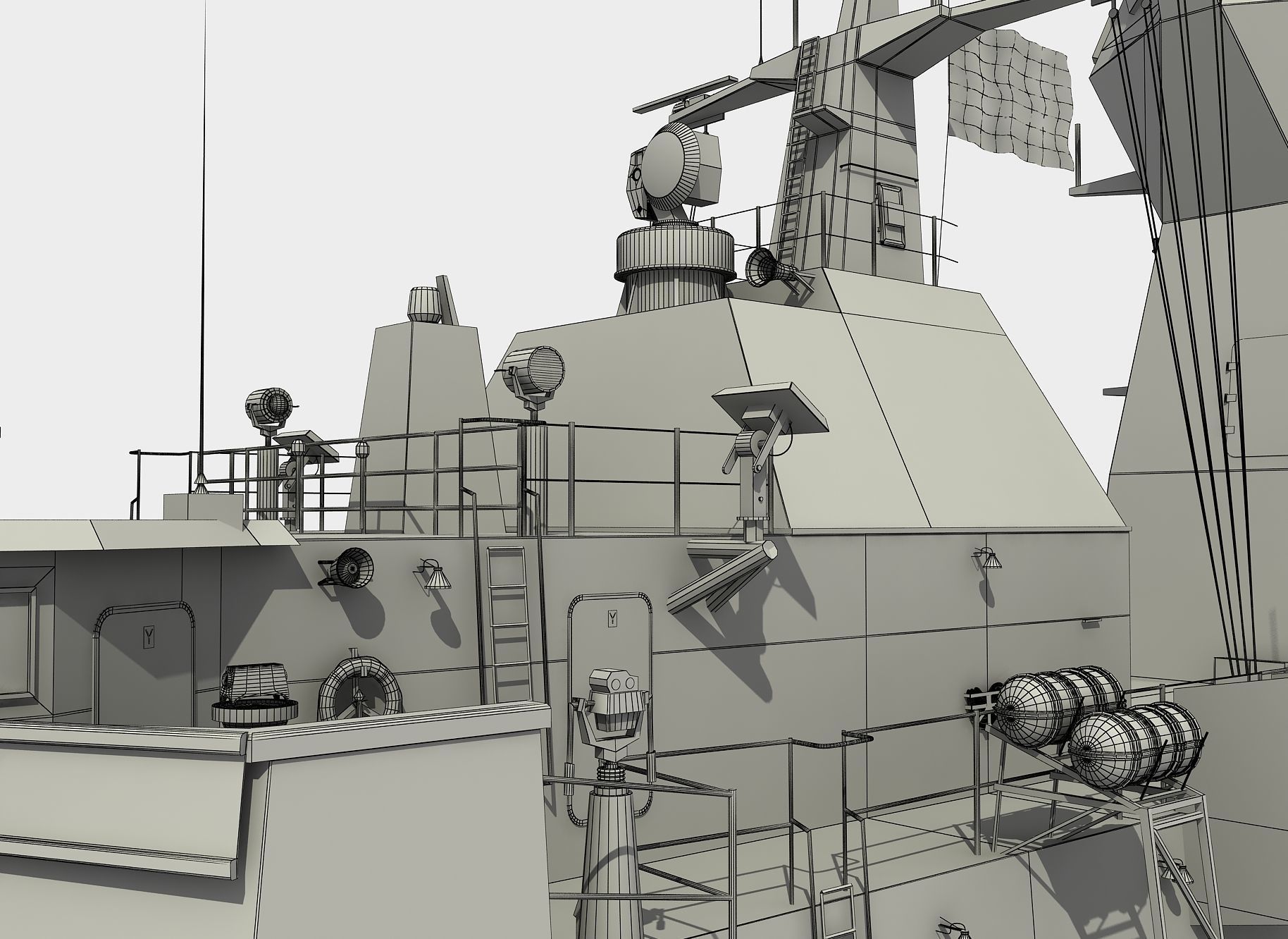 AUSTRALIAN AND NEW ZEALAND MEKO CLASS FRIGATE 3D model_23