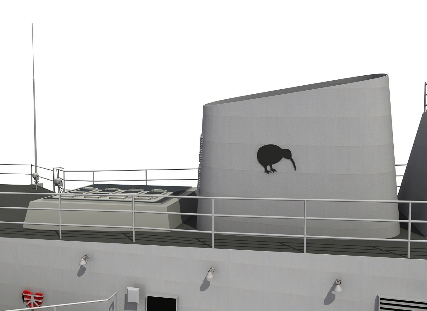 AUSTRALIAN AND NEW ZEALAND MEKO CLASS FRIGATE 3D model_42