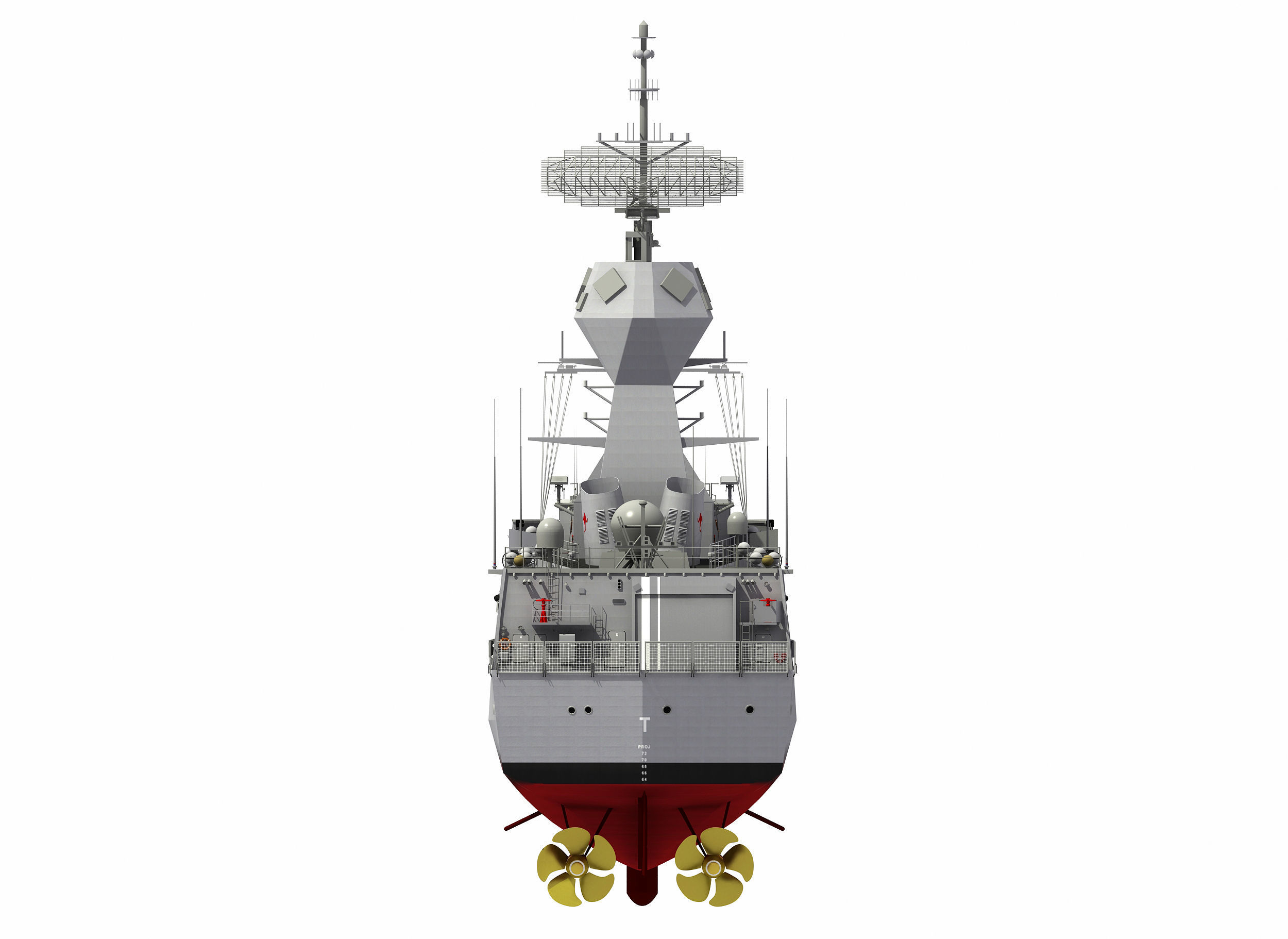 AUSTRALIAN AND NEW ZEALAND MEKO CLASS FRIGATE 3D model_19