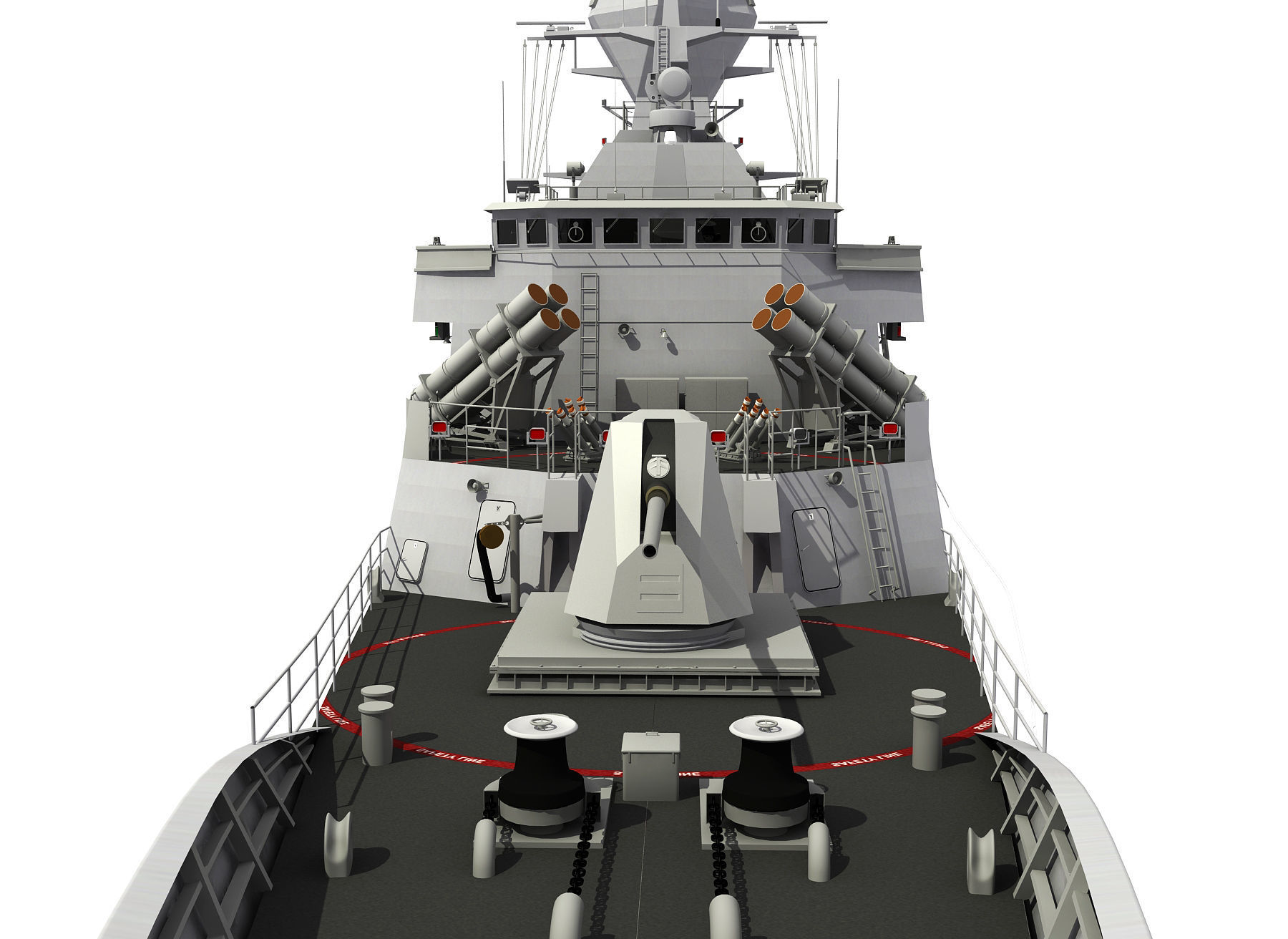 AUSTRALIAN AND NEW ZEALAND MEKO CLASS FRIGATE 3D model_5