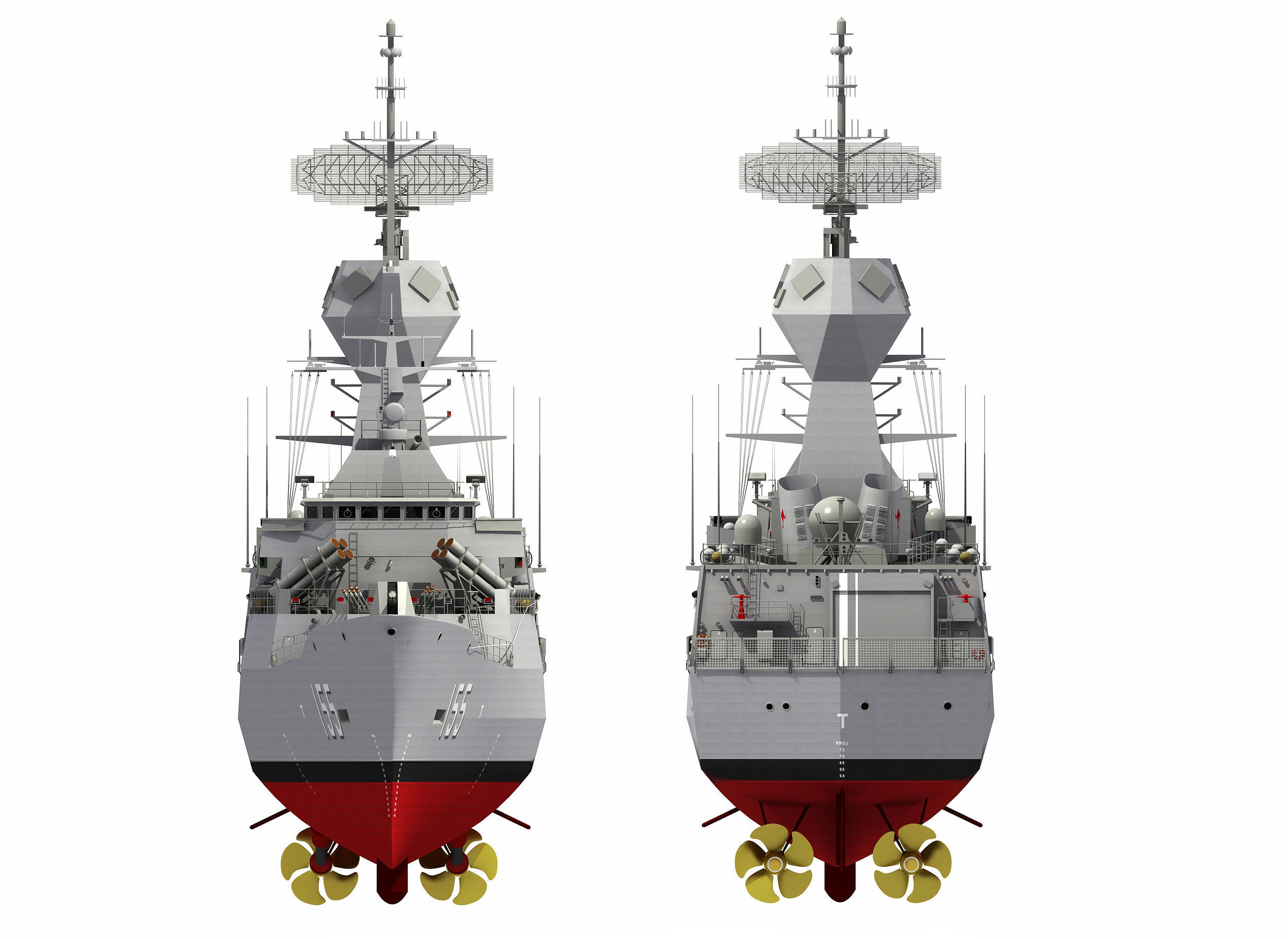 AUSTRALIAN AND NEW ZEALAND MEKO CLASS FRIGATE 3D model_27