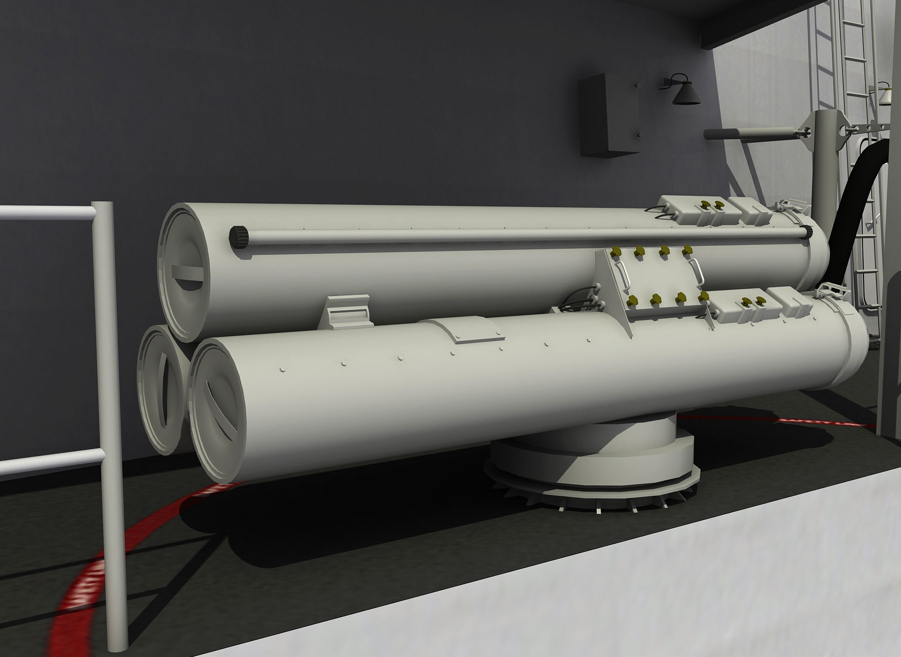 AUSTRALIAN AND NEW ZEALAND MEKO CLASS FRIGATE 3D model_13