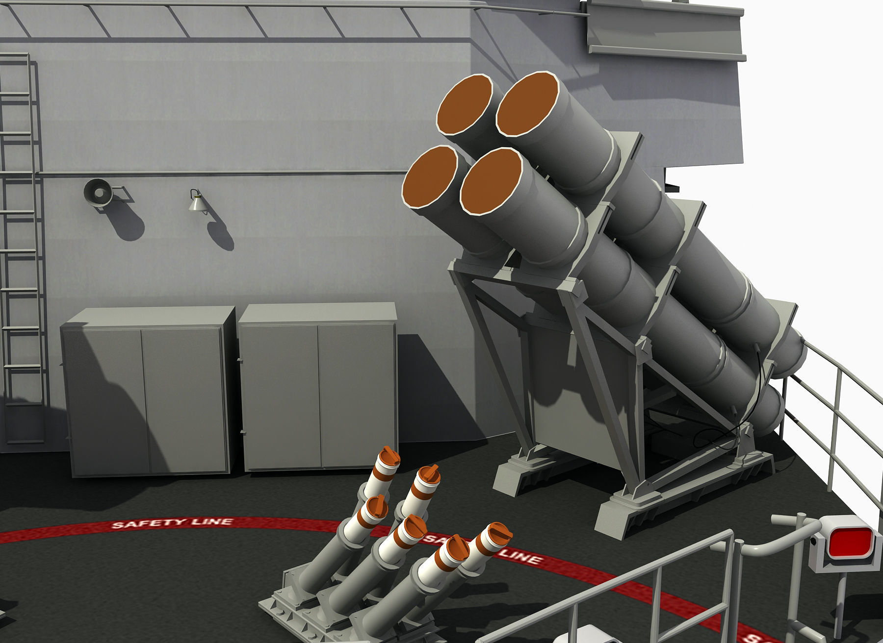 AUSTRALIAN AND NEW ZEALAND MEKO CLASS FRIGATE 3D model_18