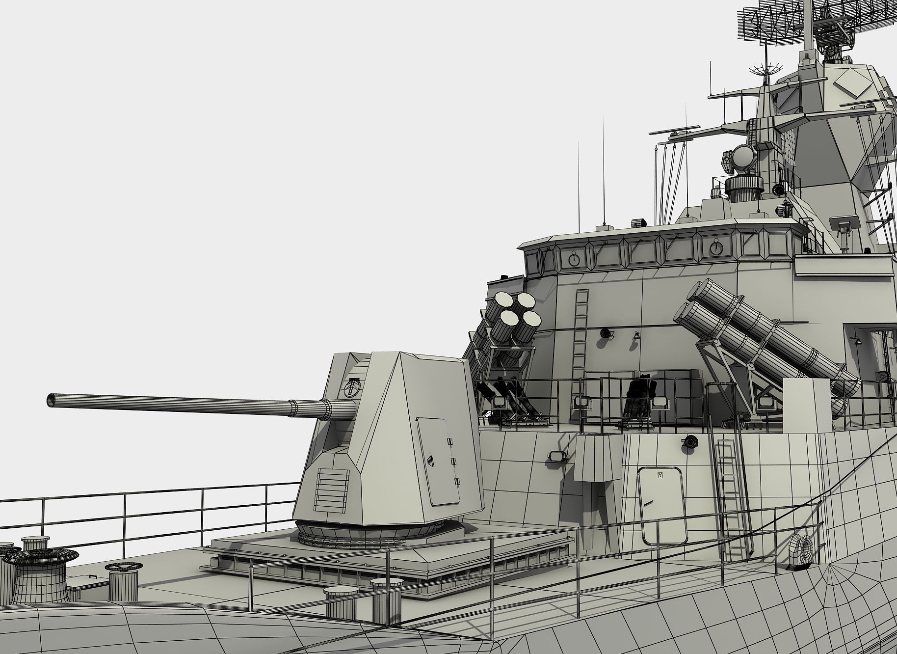 AUSTRALIAN AND NEW ZEALAND MEKO CLASS FRIGATE 3D model_24