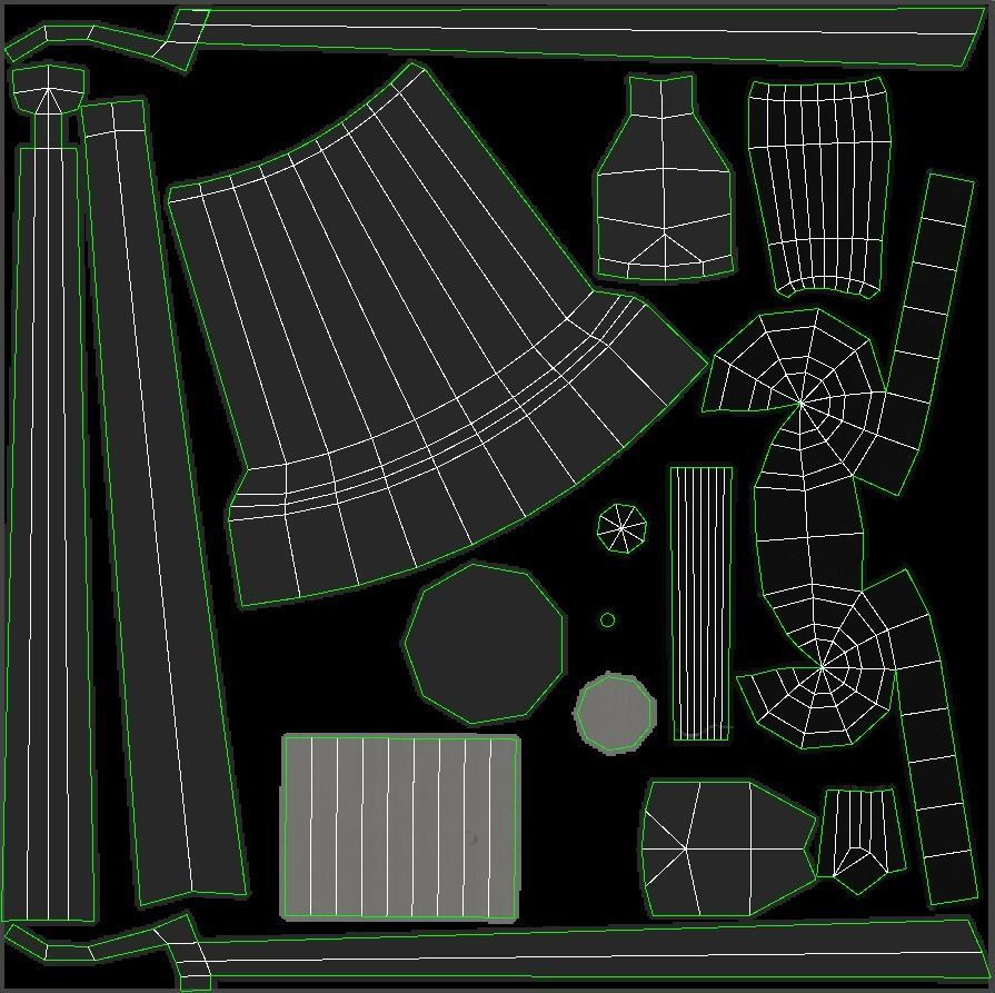 Office Chairs - Game Ready Low-poly 3D model_30