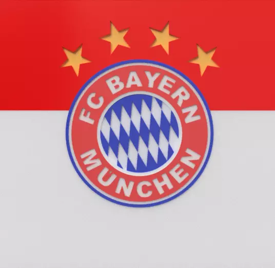 Bayren Munchen football club emblem 3D model