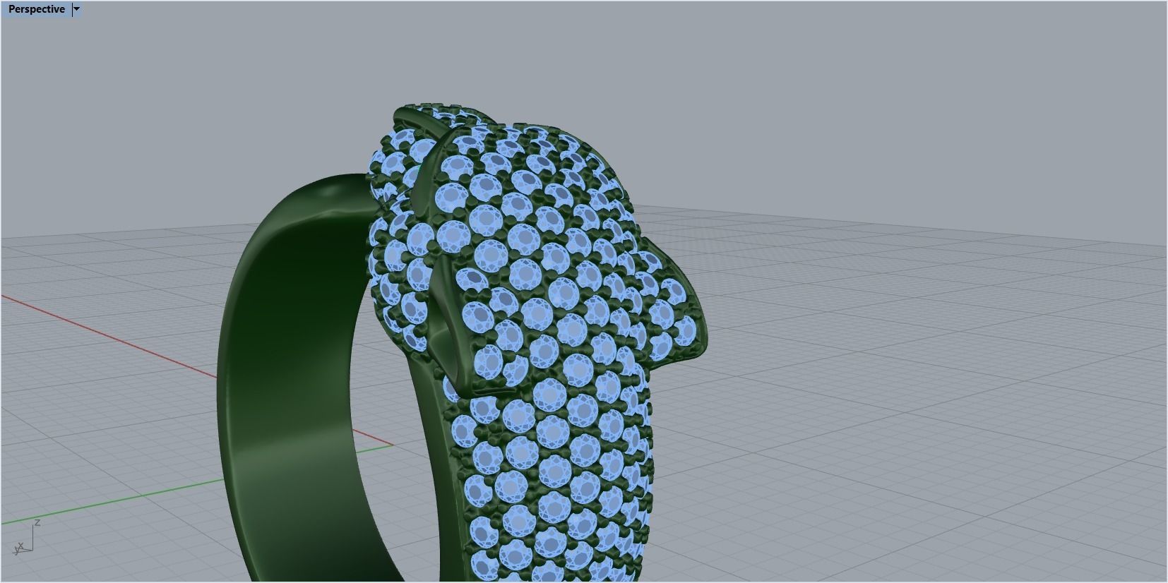 panter ring 3D print model_24