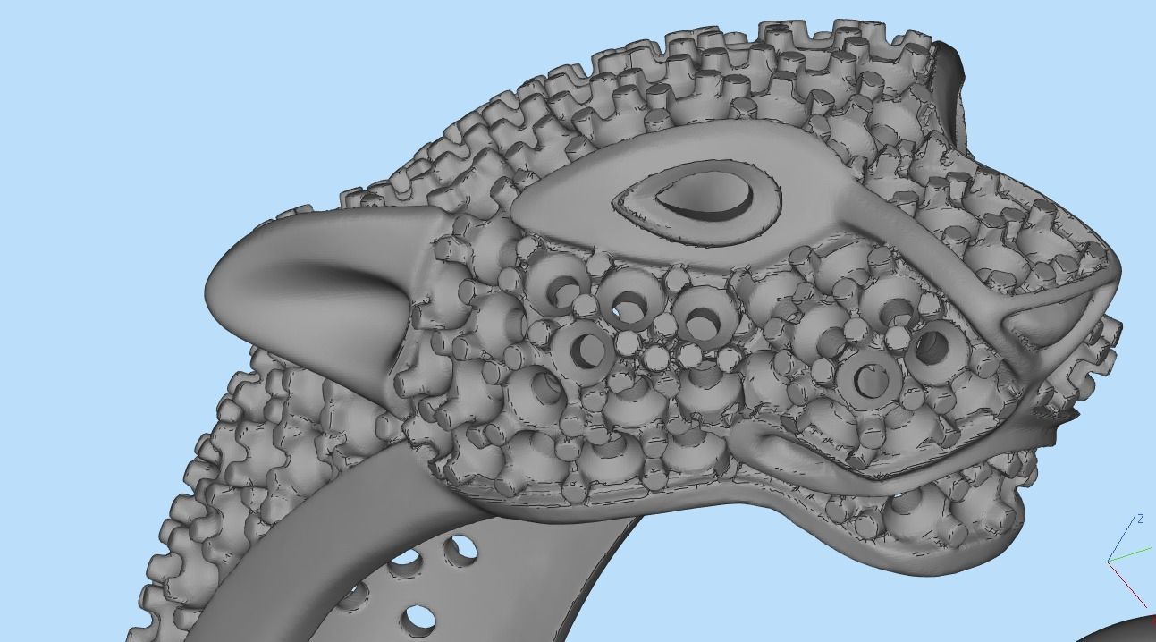 panter ring 3D print model_37
