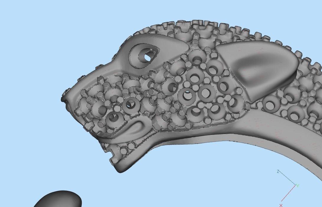 panter ring 3D print model_35