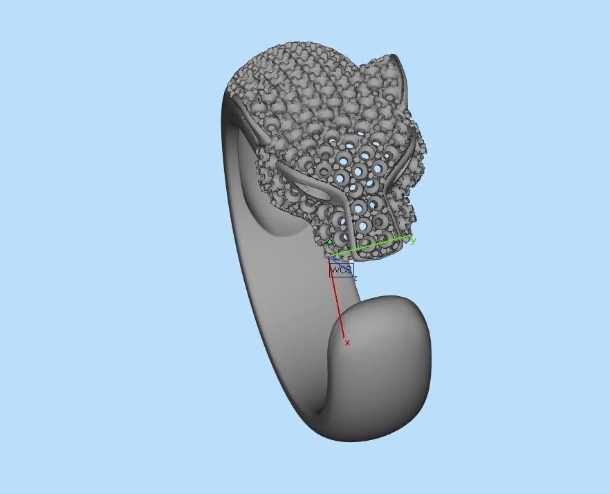 panter ring 3D print model_27