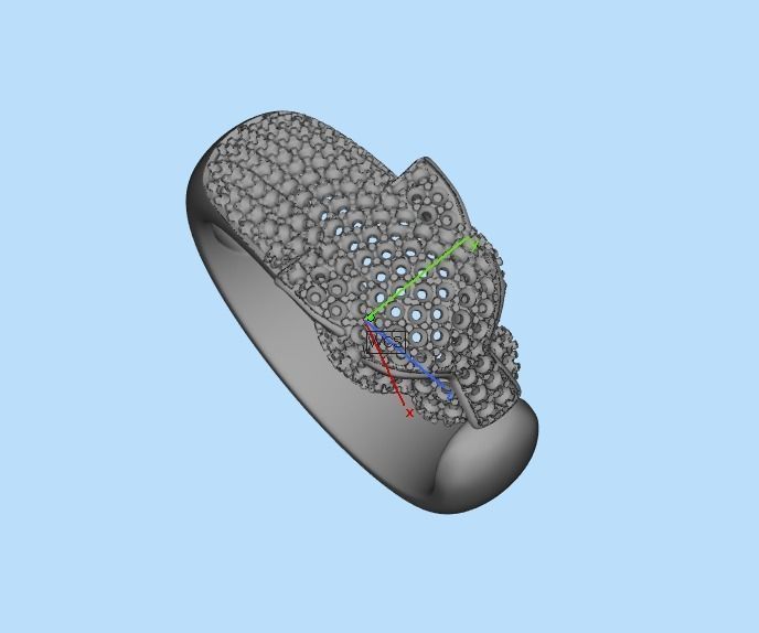 panter ring 3D print model_29
