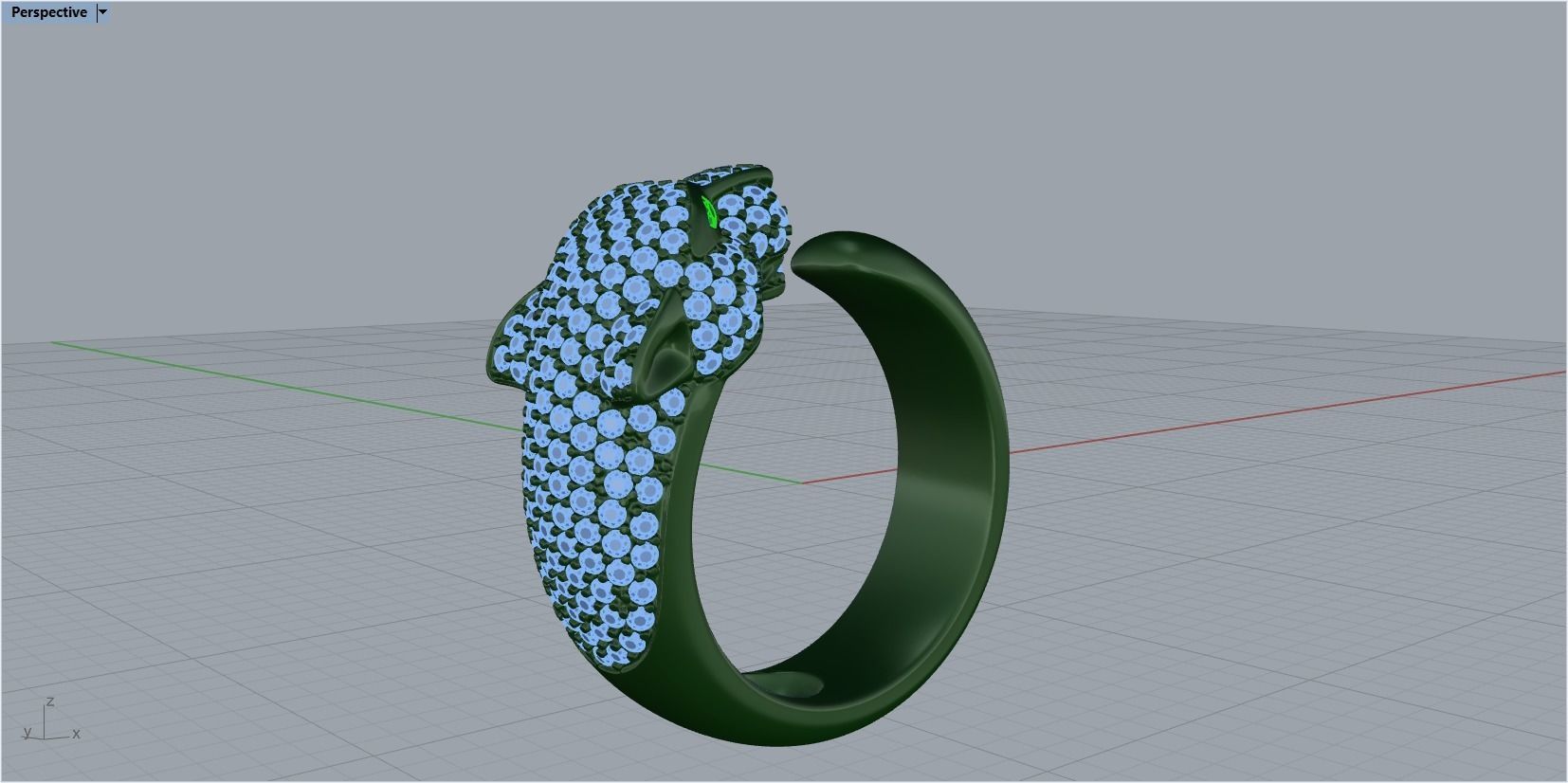 panter ring 3D print model_20