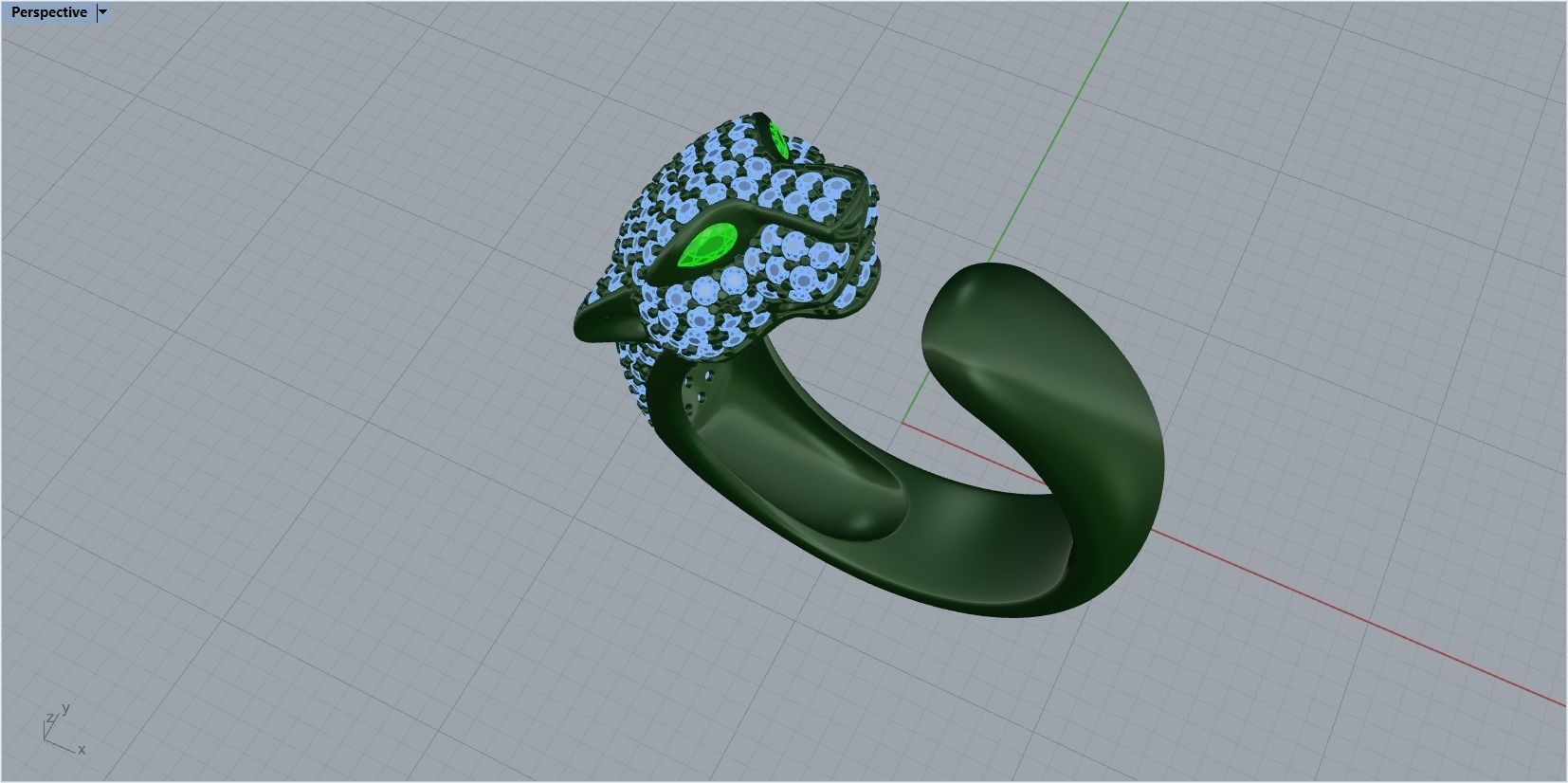 panter ring 3D print model_19