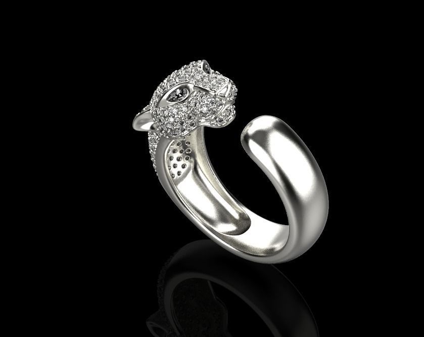panter ring 3D print model_11