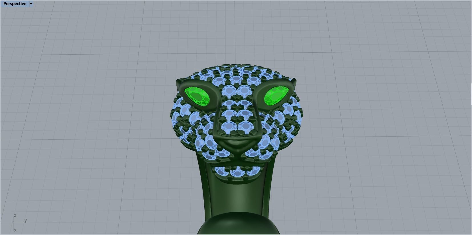 panter ring 3D print model_26