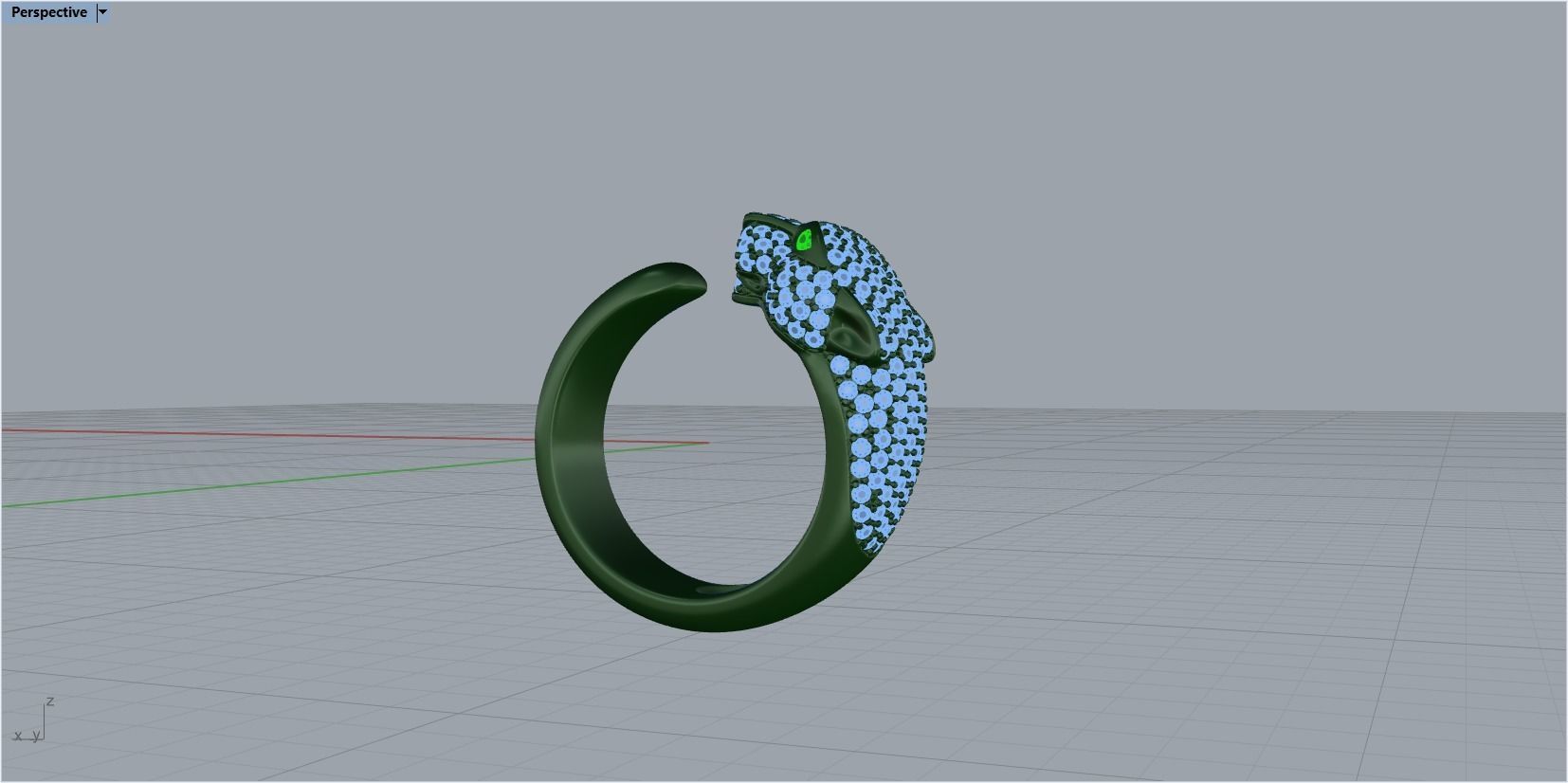 panter ring 3D print model_21
