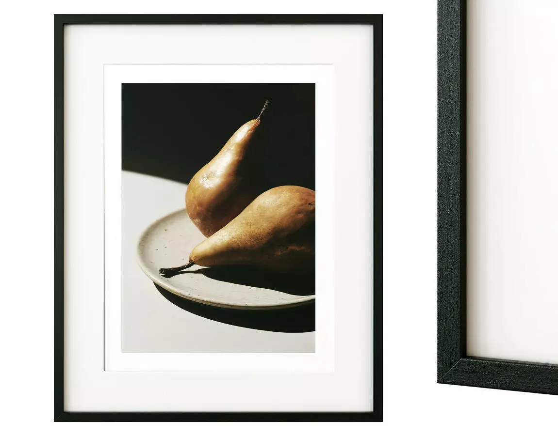 Pears poster in black frame Free 3D model