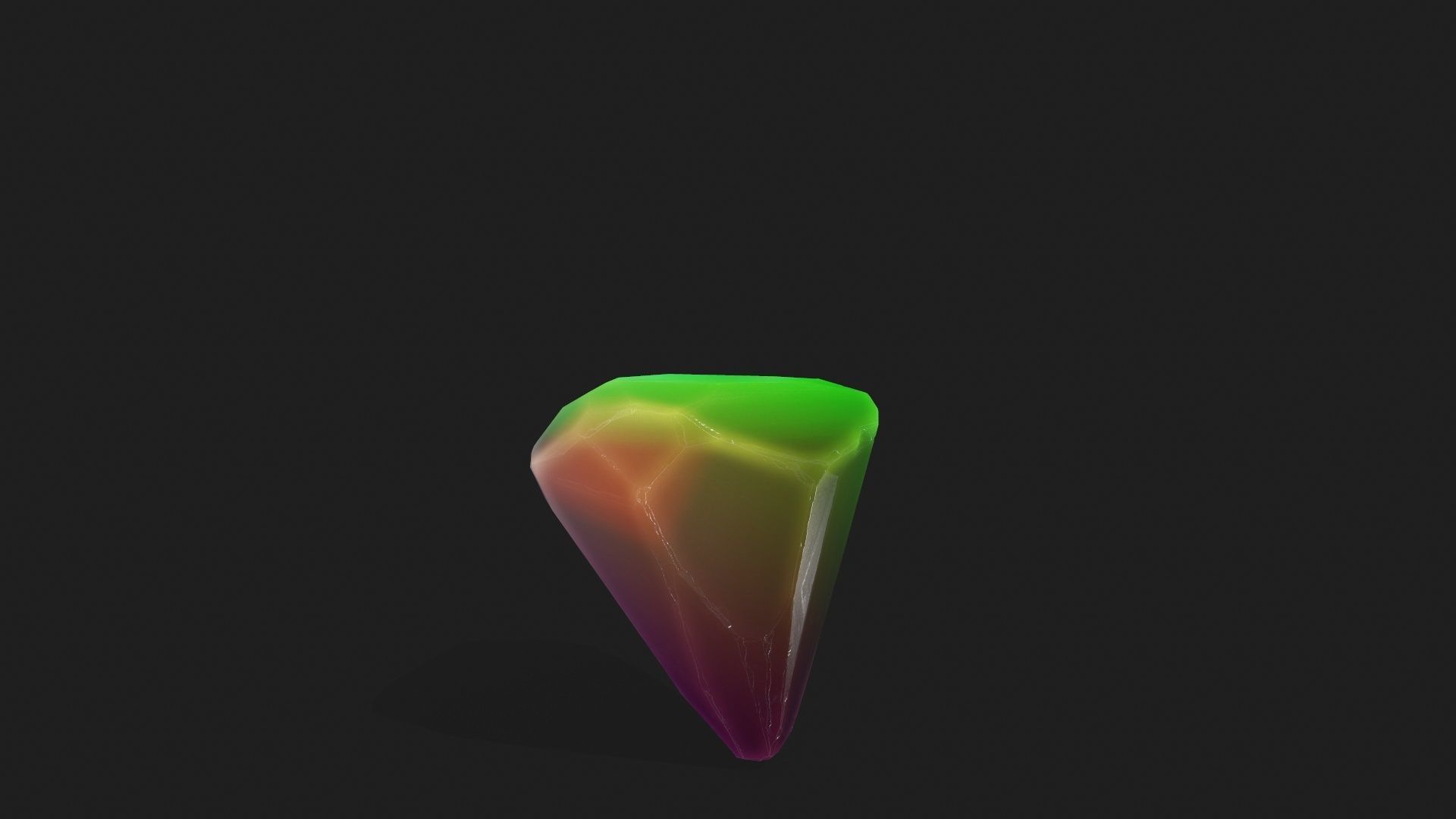 crystal set Low-poly 3D model_33