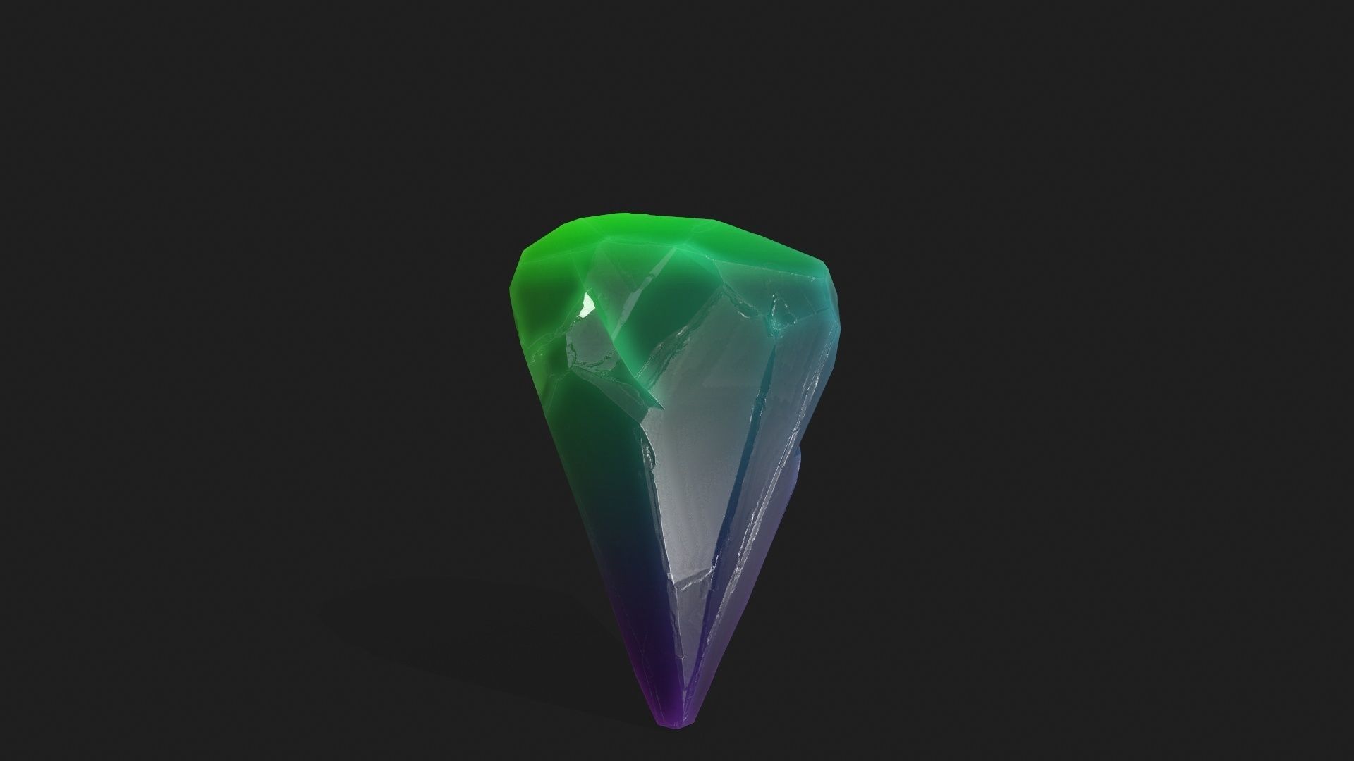 crystal set Low-poly 3D model_27