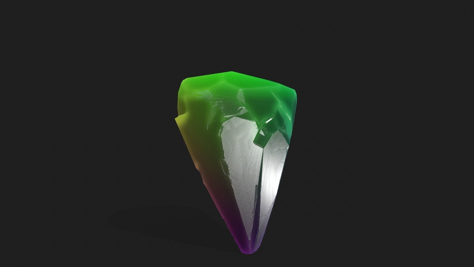 crystal set Low-poly 3D model_28