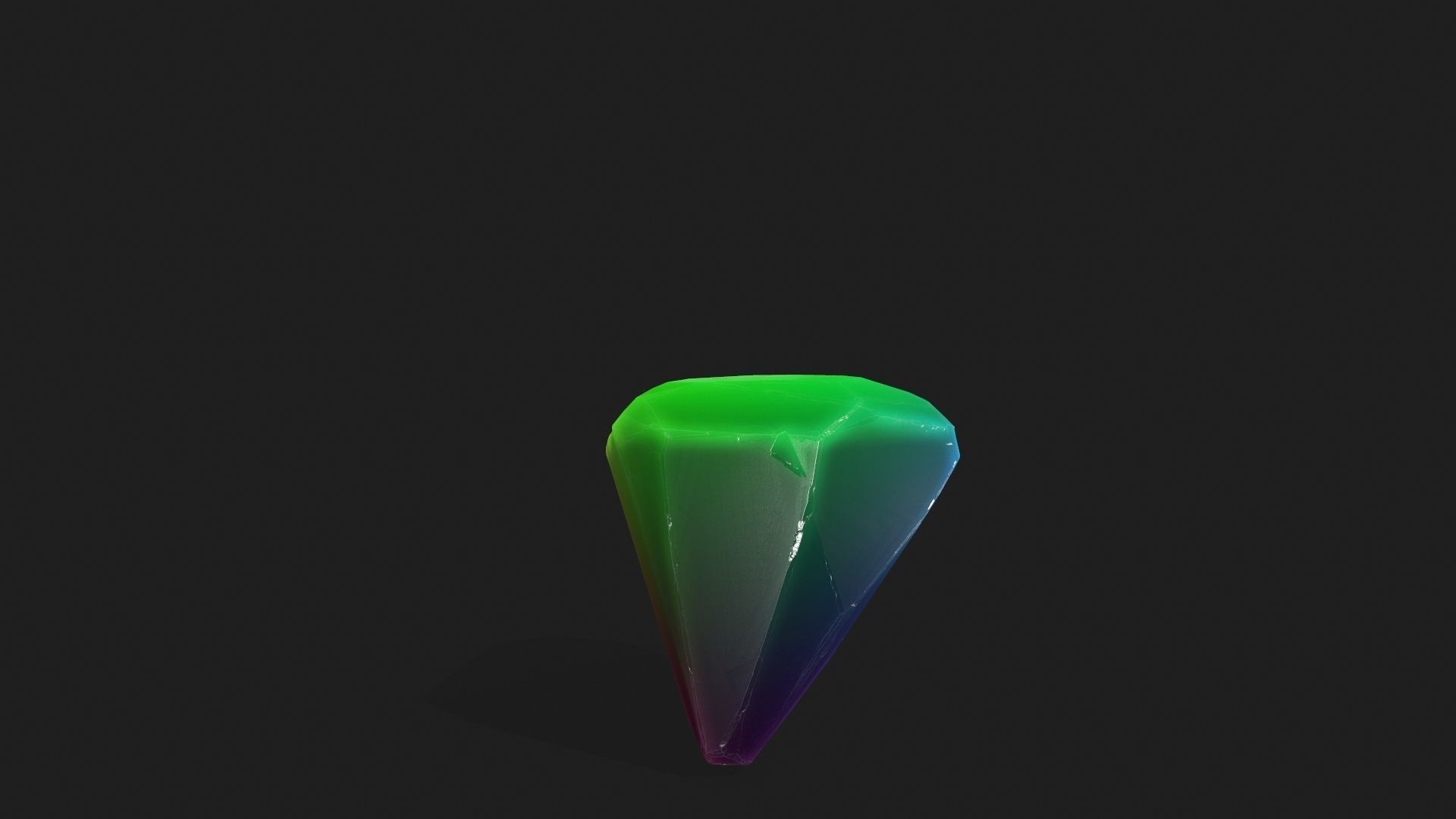 crystal set Low-poly 3D model_31
