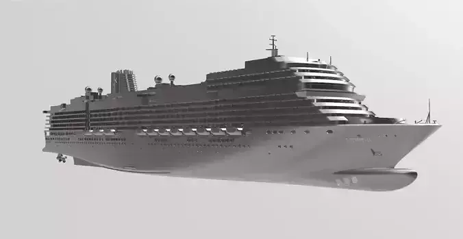 MS Rotterdam Holland Americas brand new cruise ship 2021 3D print model