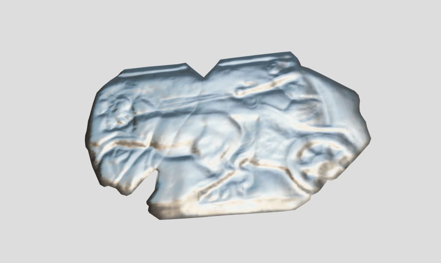 Roman Empire-relief Low-poly 3D model_5