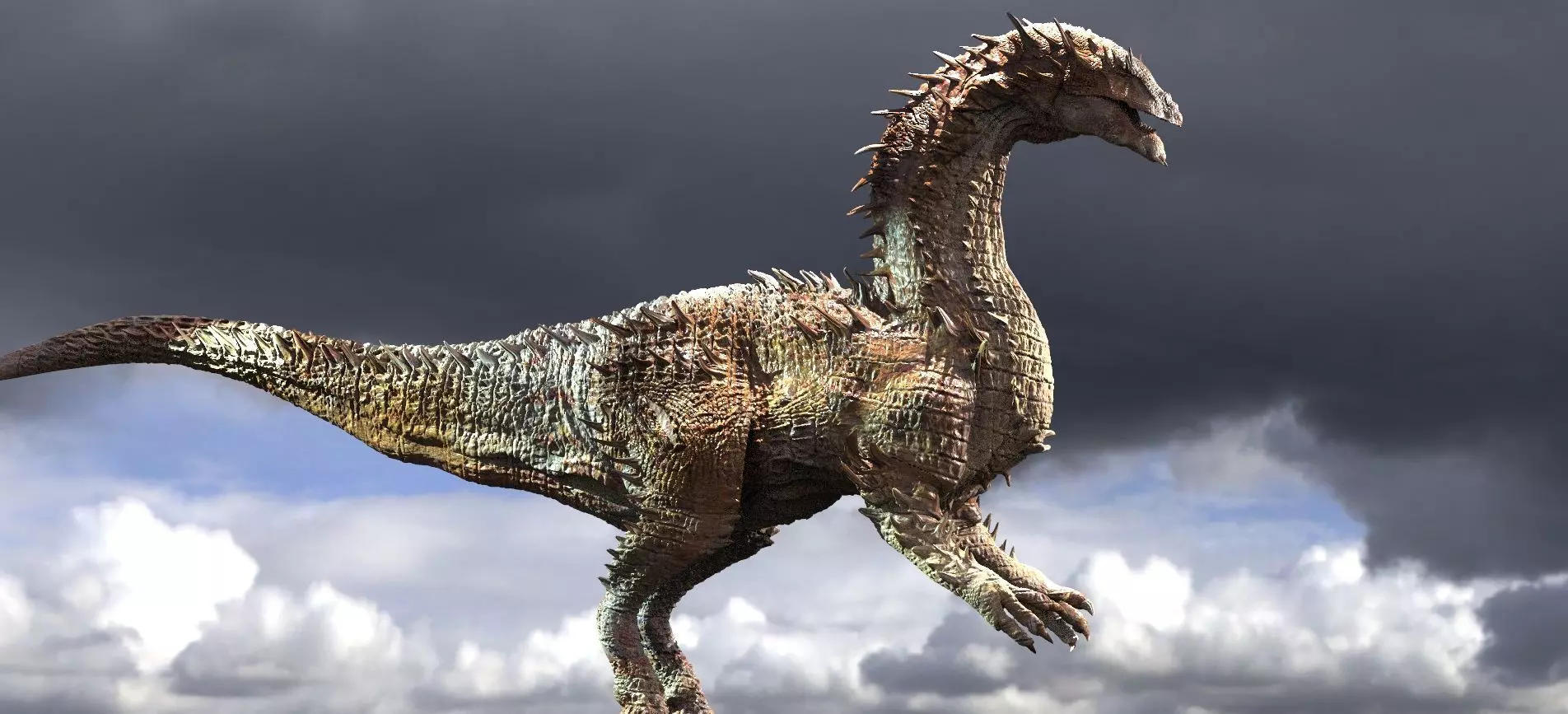 Ancient Jurassic Fantasy Dinosaur 3D model_0