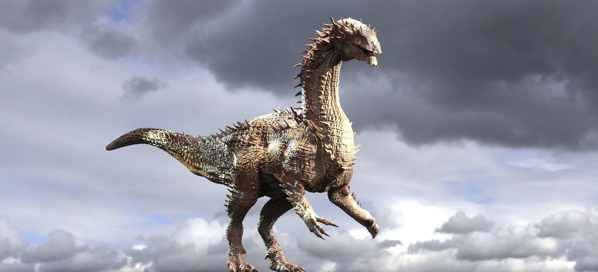 Ancient Jurassic Fantasy Dinosaur 3D model_1