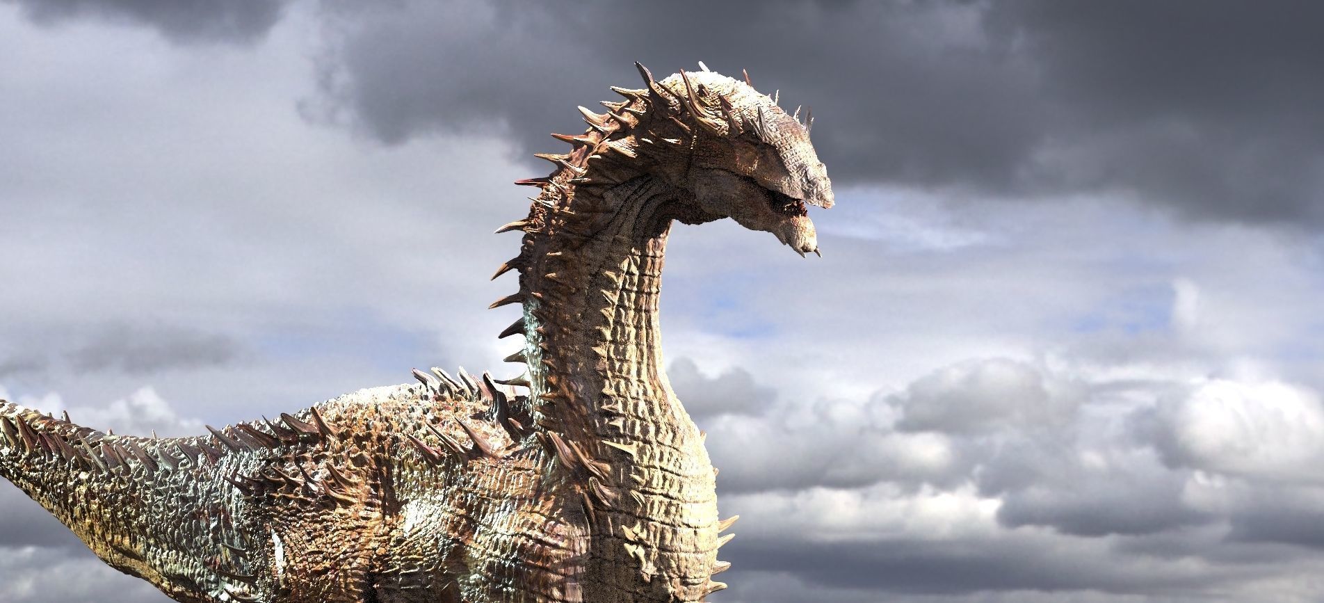 Ancient Jurassic Fantasy Dinosaur 3D model_3