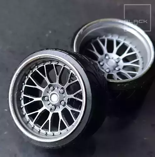 Boss Wheel Set front and rear  for miniatures 2 offsets