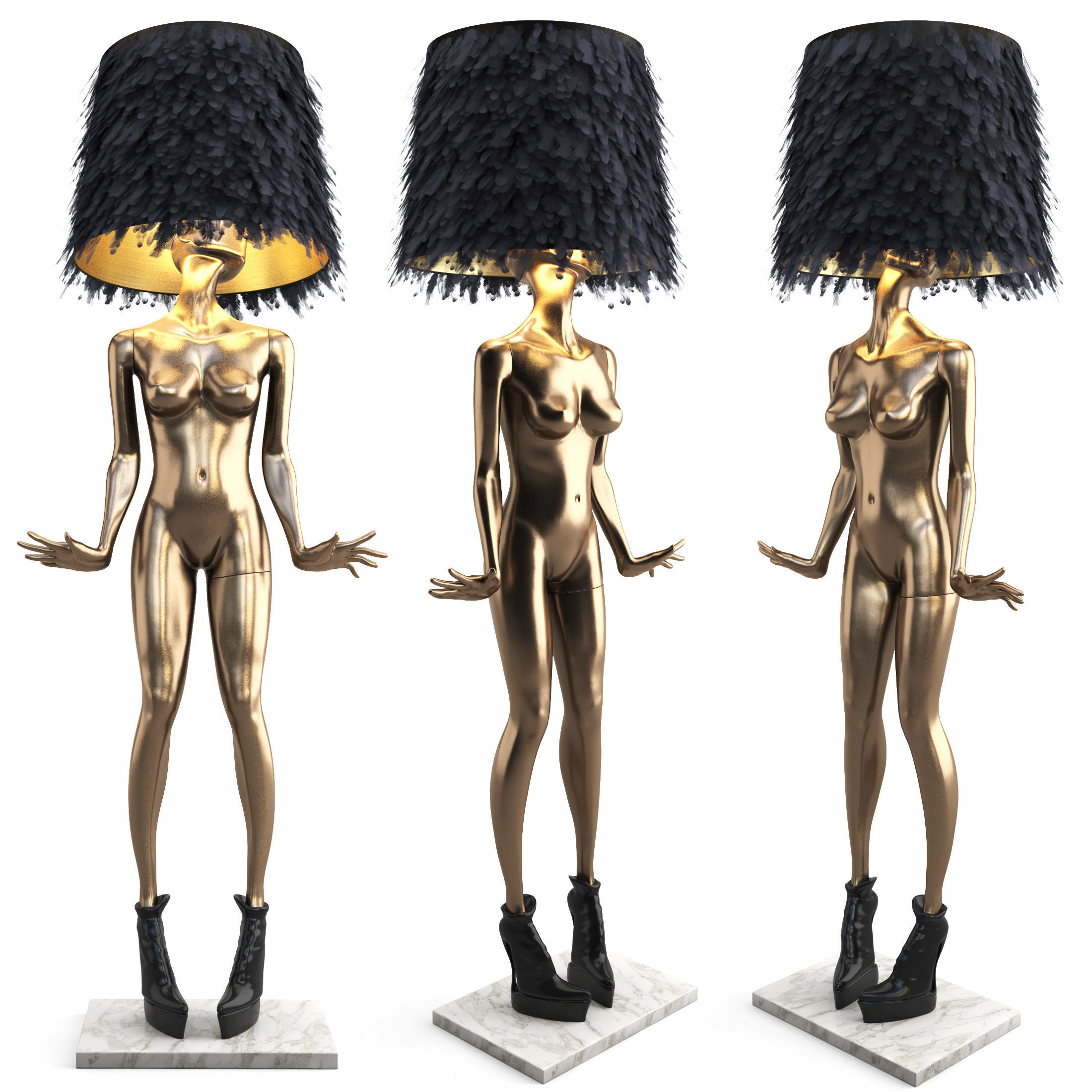 MANNEQUIN FLOOR LAMP FREDERIKA  3D model_3