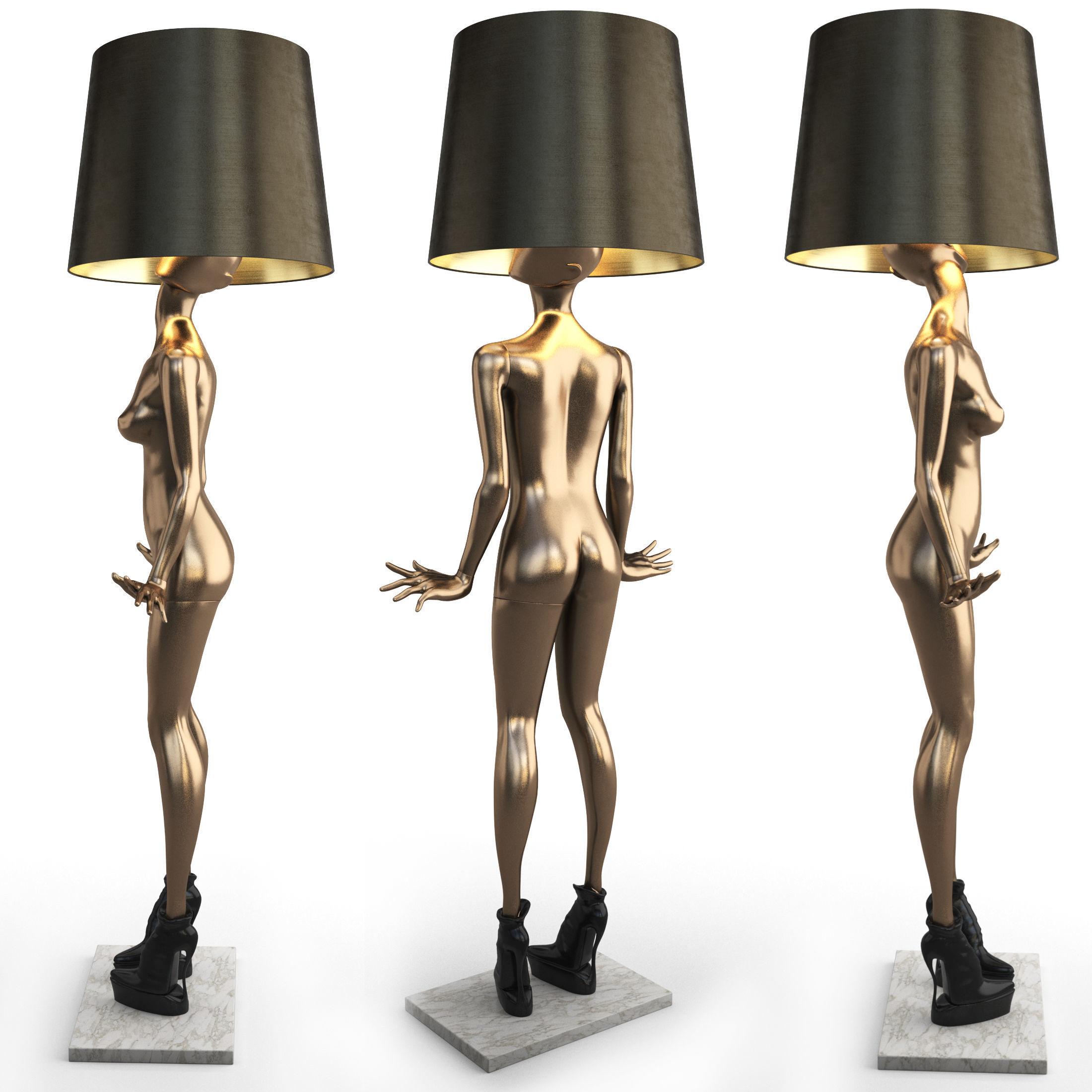 MANNEQUIN FLOOR LAMP FREDERIKA  3D model_1
