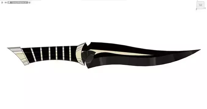 Ebony Dagger 3D print model