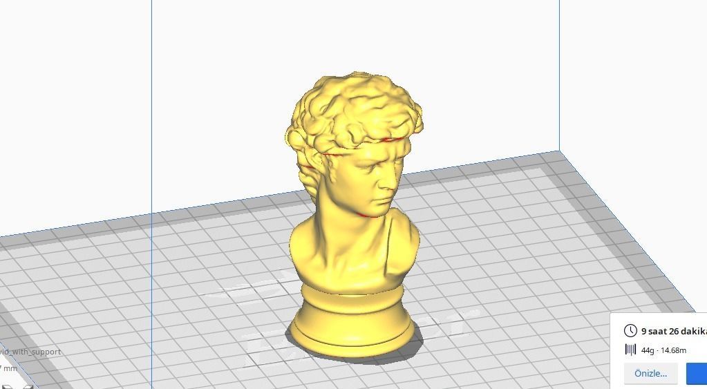 David Bust 3d Printer 3D print model_11