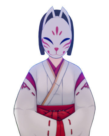 Kitsune Kazari Mask - Genshin Impact 3D print model_8