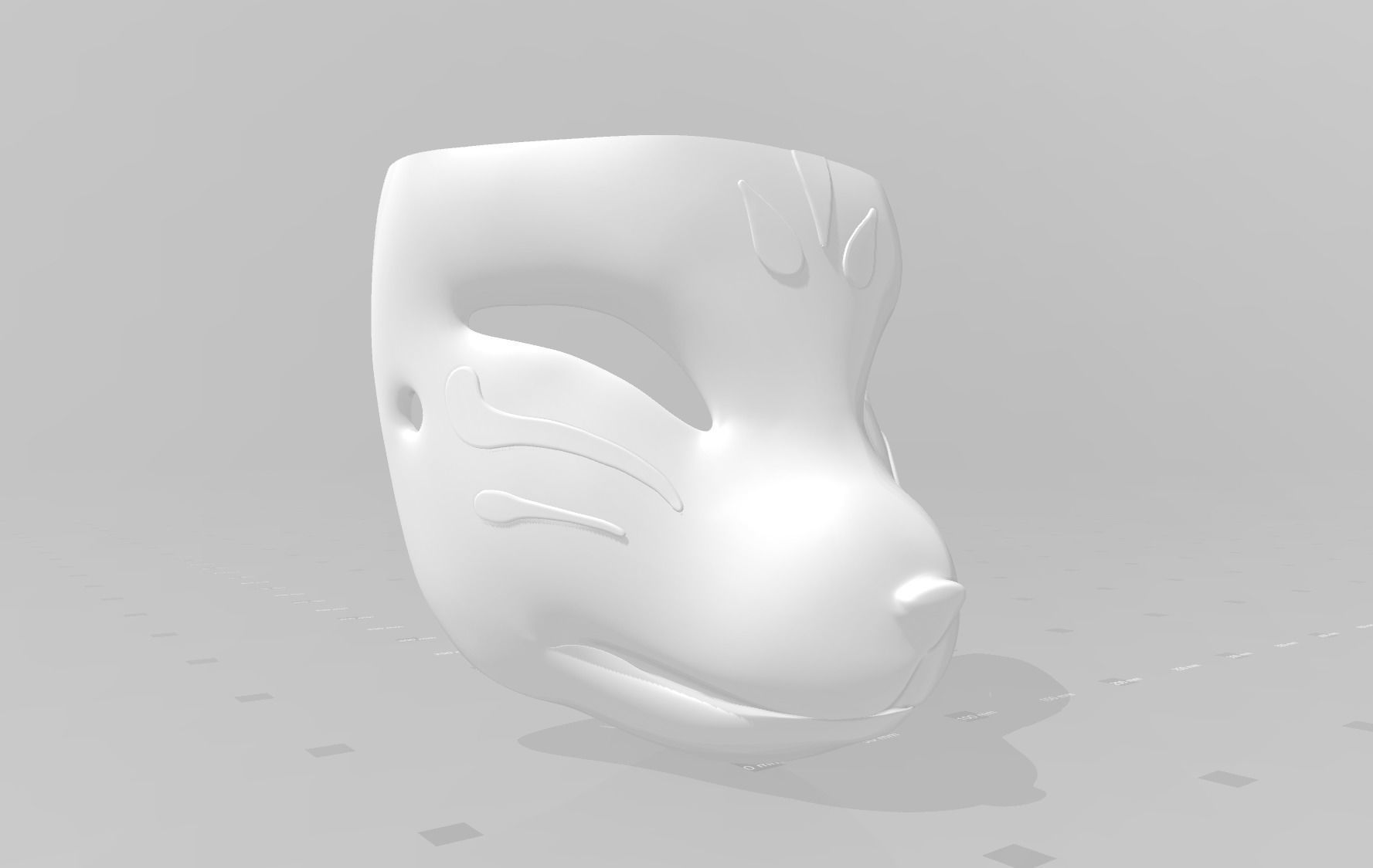 Kitsune Kazari Mask - Genshin Impact 3D print model_4