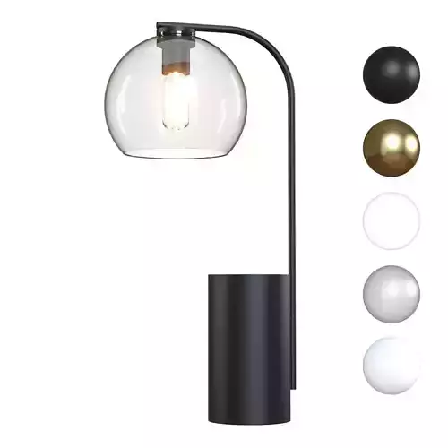 Crate and Barrel Arren Round Table Lamp 3D model